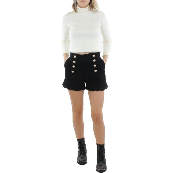 Generation Love Lizzy Tweed Shorts- Light Blue main image 0